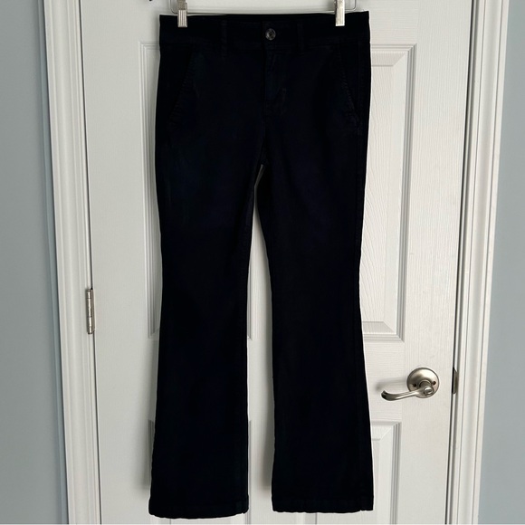American Eagle Kick Boot Women's 8R Navy Dress Pants Midrise Stretch - Picture 7 of 15